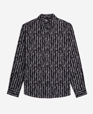 The Kooples H BLACK WHITE printed shirt