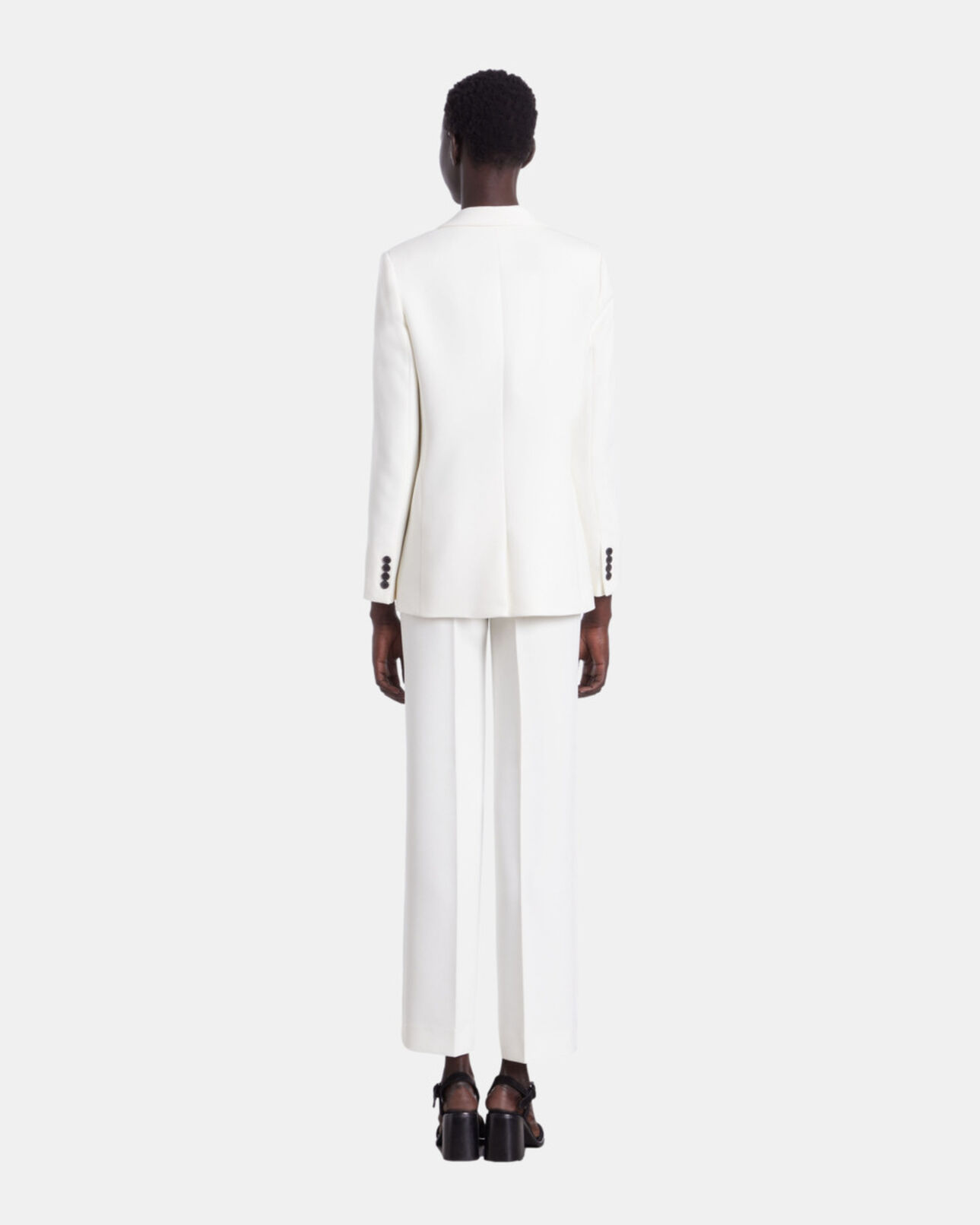 The Kooples WOMEN ECRU white suit jacket