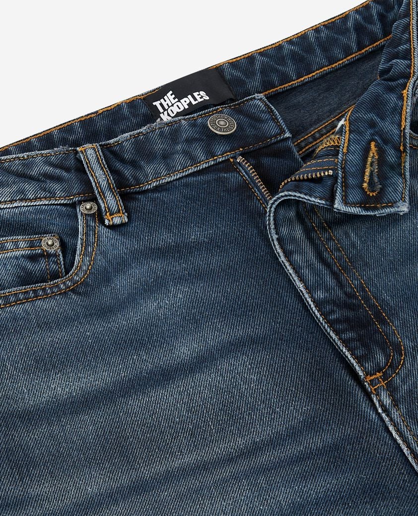 The Kooples F BLUE ELECTRIC blue wide-leg jeans