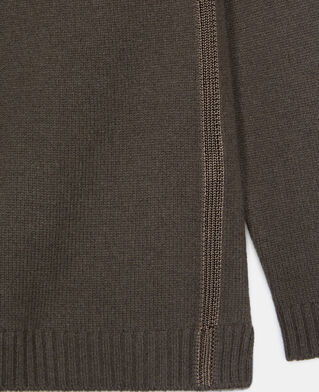 The Kooples DAMEN KAKI khakifarbener pullover aus kaschmir