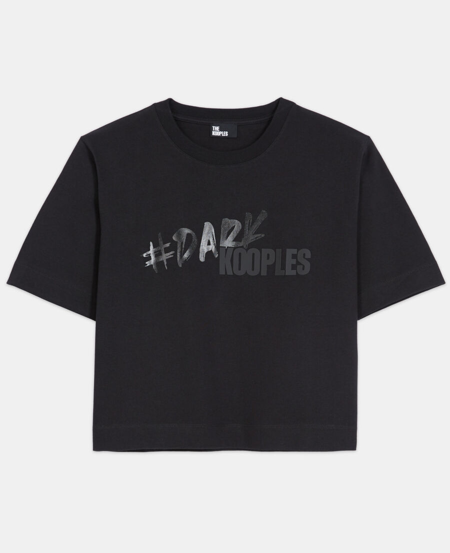 black t-shirt with the kooples logo