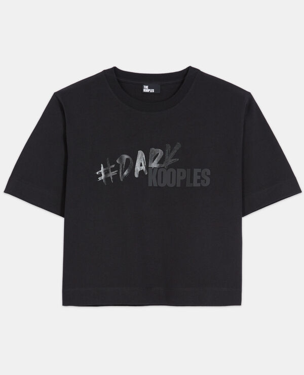 black t-shirt with the kooples logo