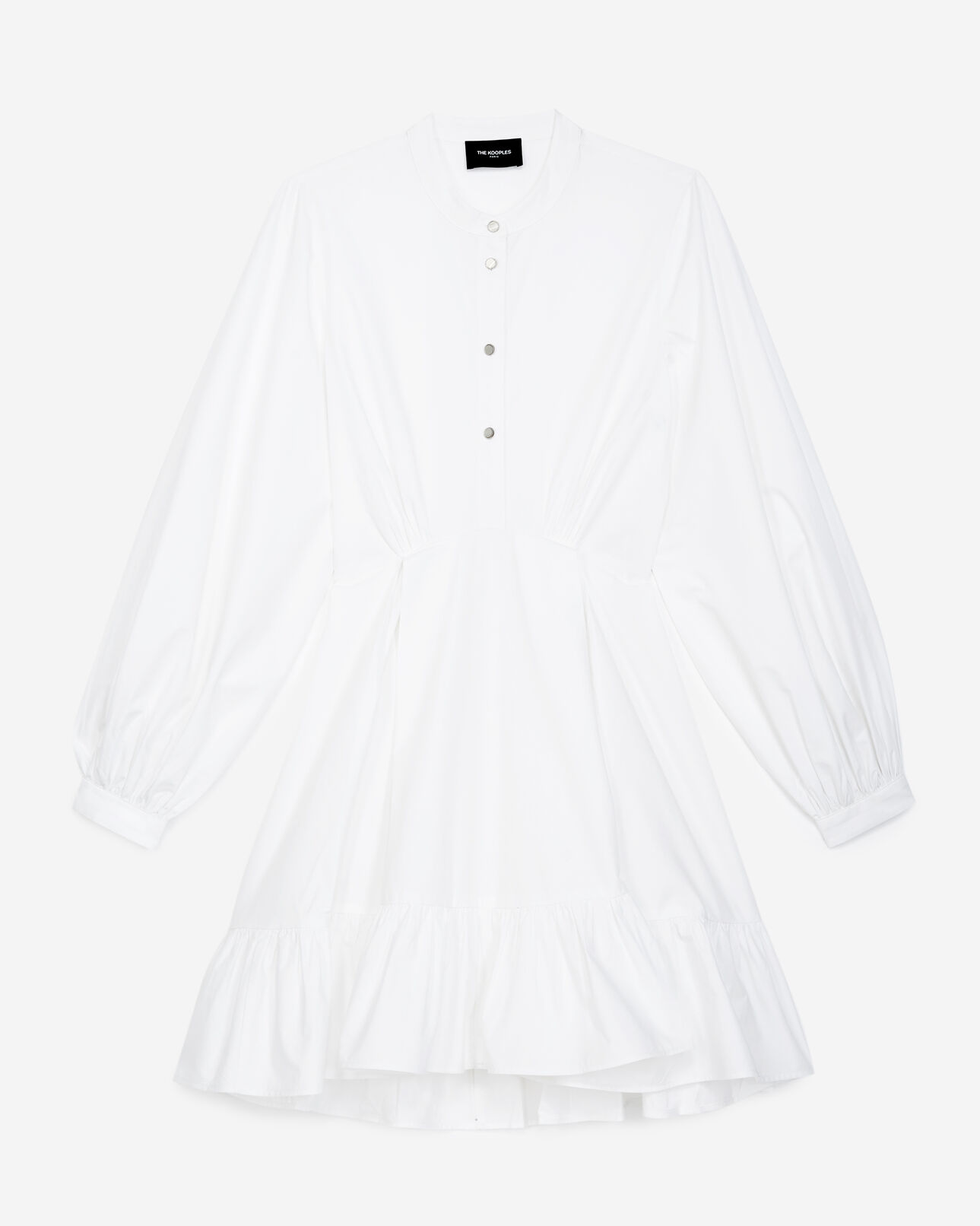 The Kooples FEMME WHITE robe chemise blanche boutonnée