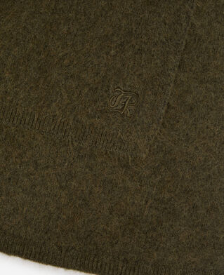 The Kooples MIXED OLIVE NIGHT khaki mohair scarf