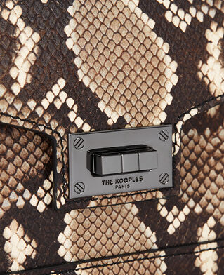 The Kooples FEMME BLACK WHITE sac emily small en cuir