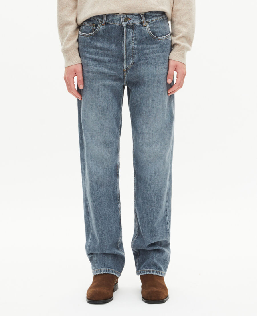 The Kooples HERREN BLUE blaugraue straight jeans
