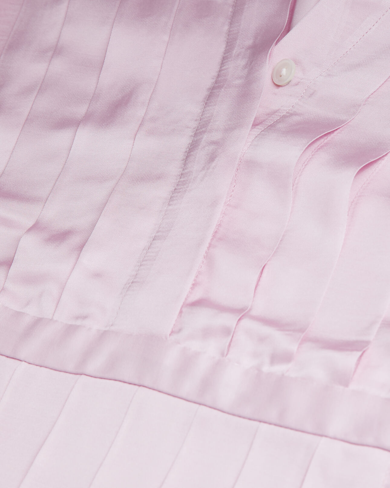 The Kooples FEMME PALE PINK top rose avec plissage