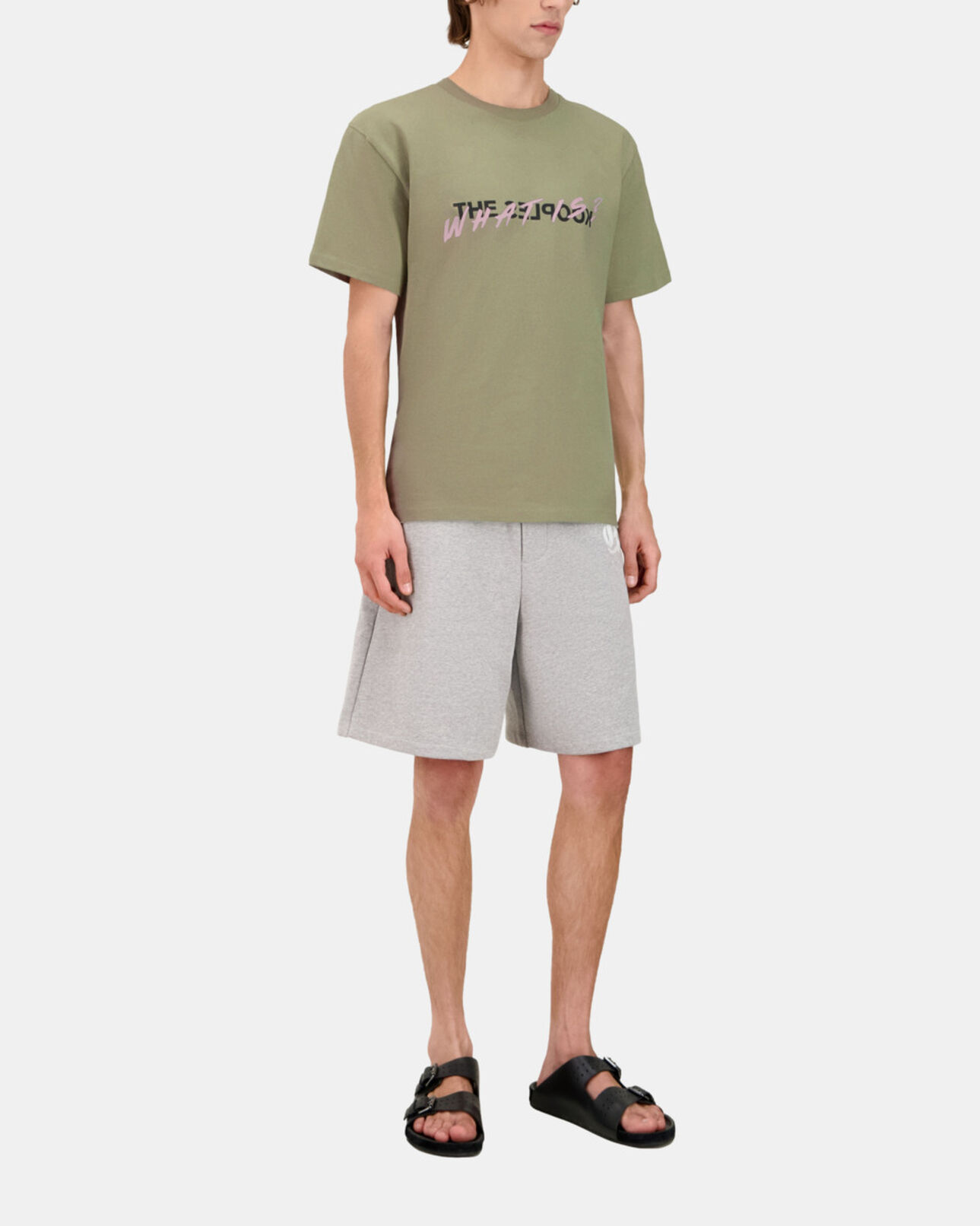 The Kooples MEN KAKI GREY light green what is t-shirt