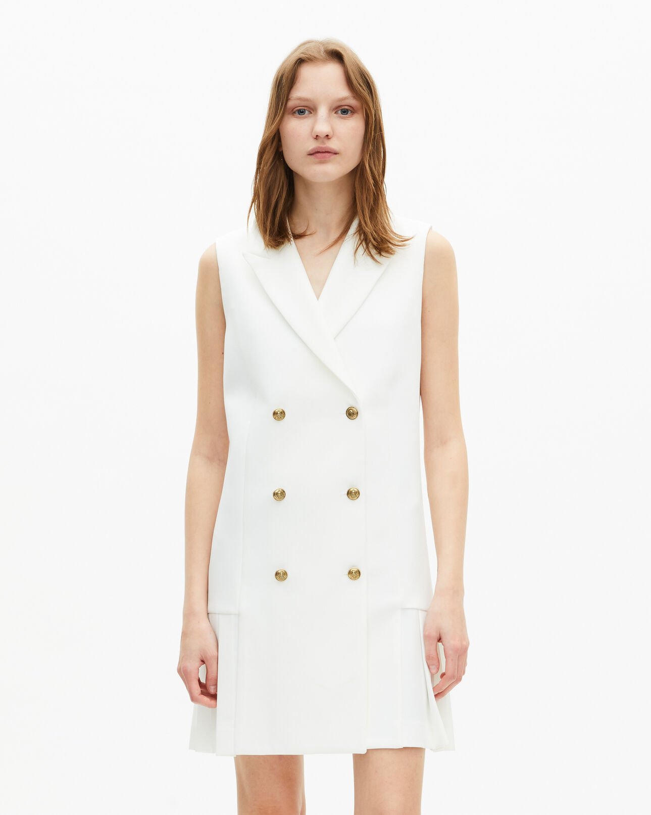 The Kooples DAMEN WHITE kurzes kostümkleid in ecru