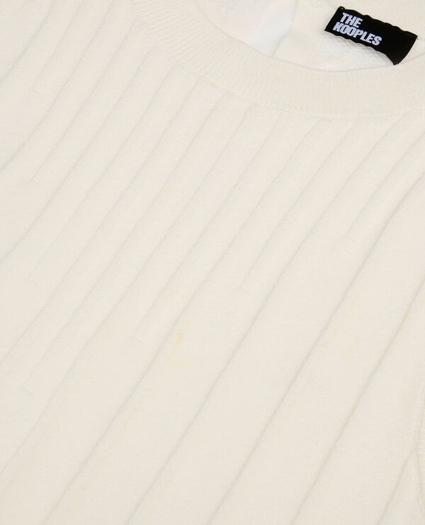 The Kooples MUJER WHITE top de punto blanco