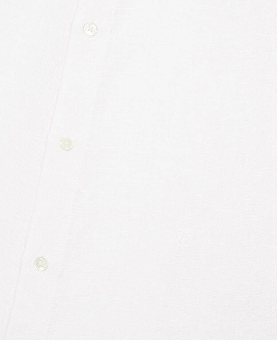 The Kooples H WHITE white linen shirt