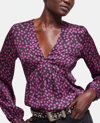 The Kooples WOMEN PINK printed top