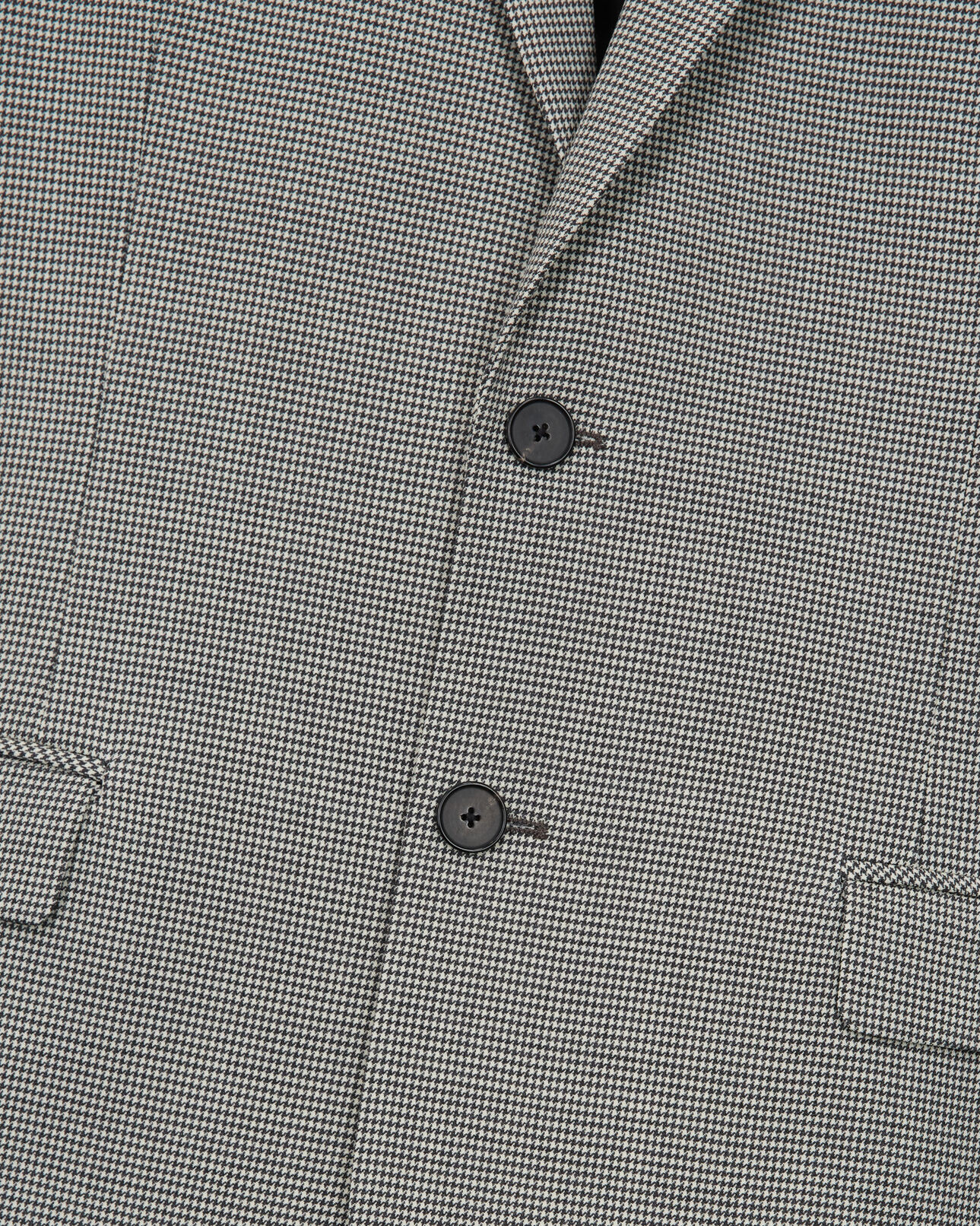 The Kooples HERREN ECRU BLACK graue anzugjacke aus wolle mit motiven
