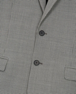The Kooples H ECRU BLACK gray patterned wool suit jacket