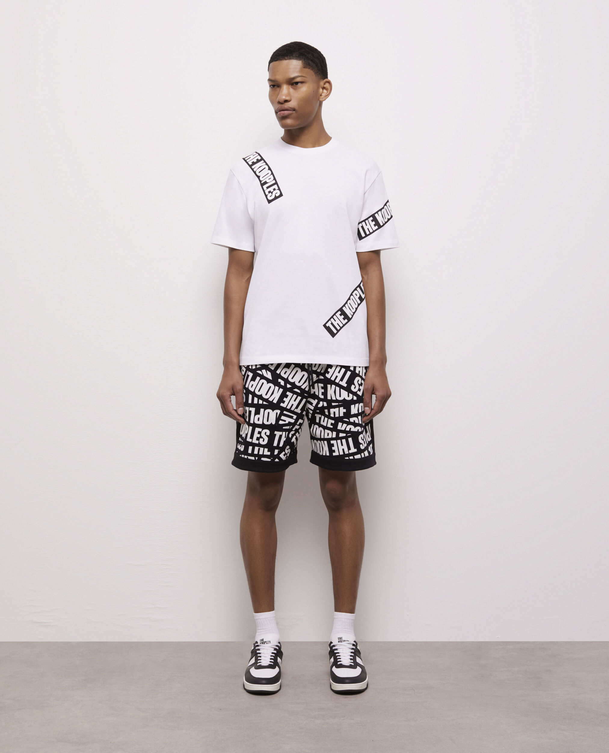 Camiseta blanca Tape logotipo para hombre, WHITE, hi-res image number null