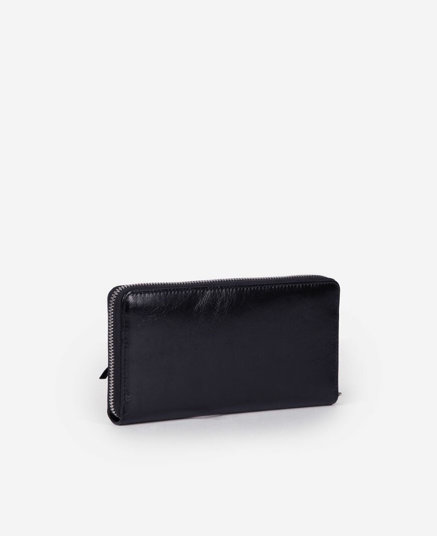The Kooples WOMEN BLACK amelia black leather wallet