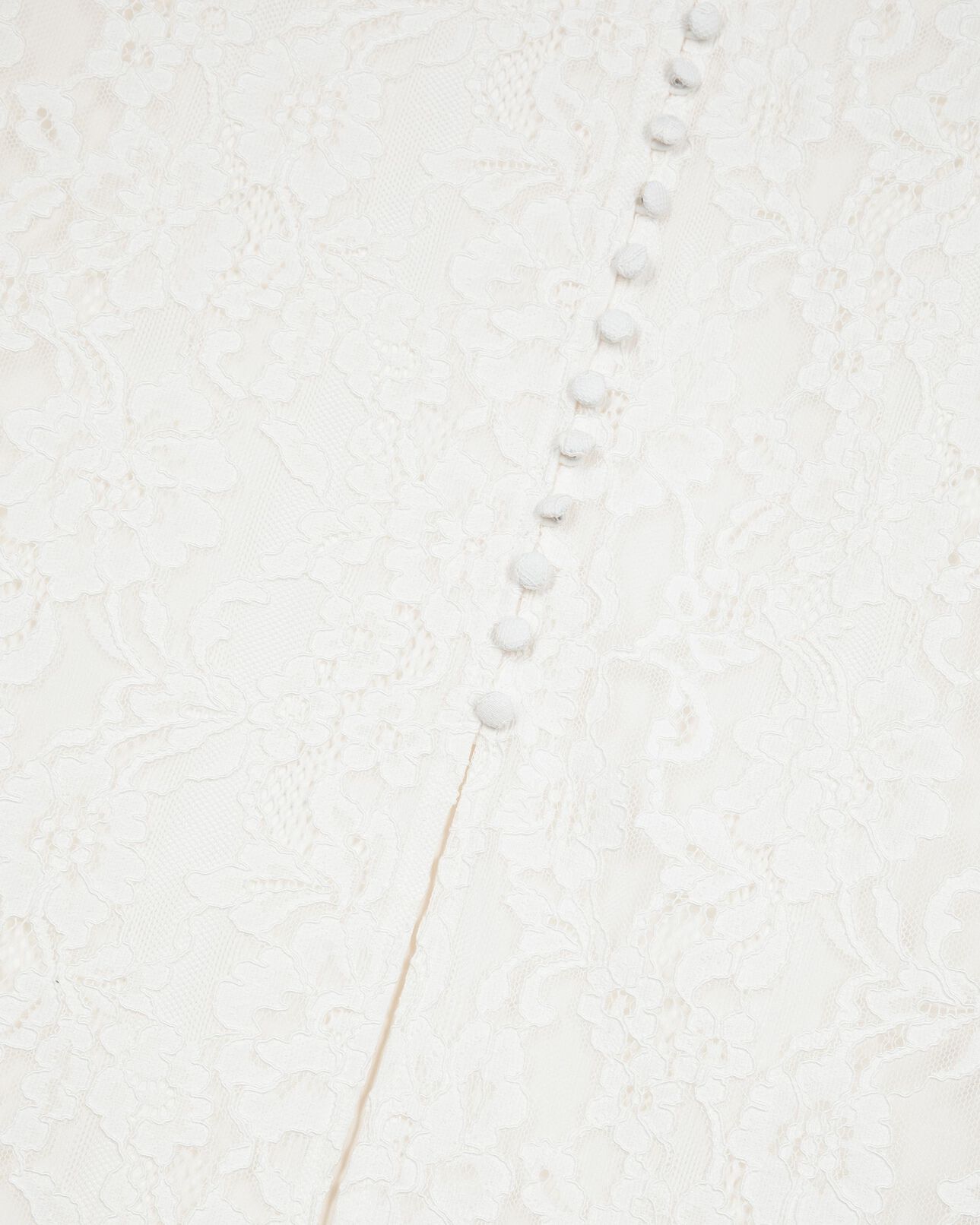 The Kooples WOMEN ECRU long white lace skirt