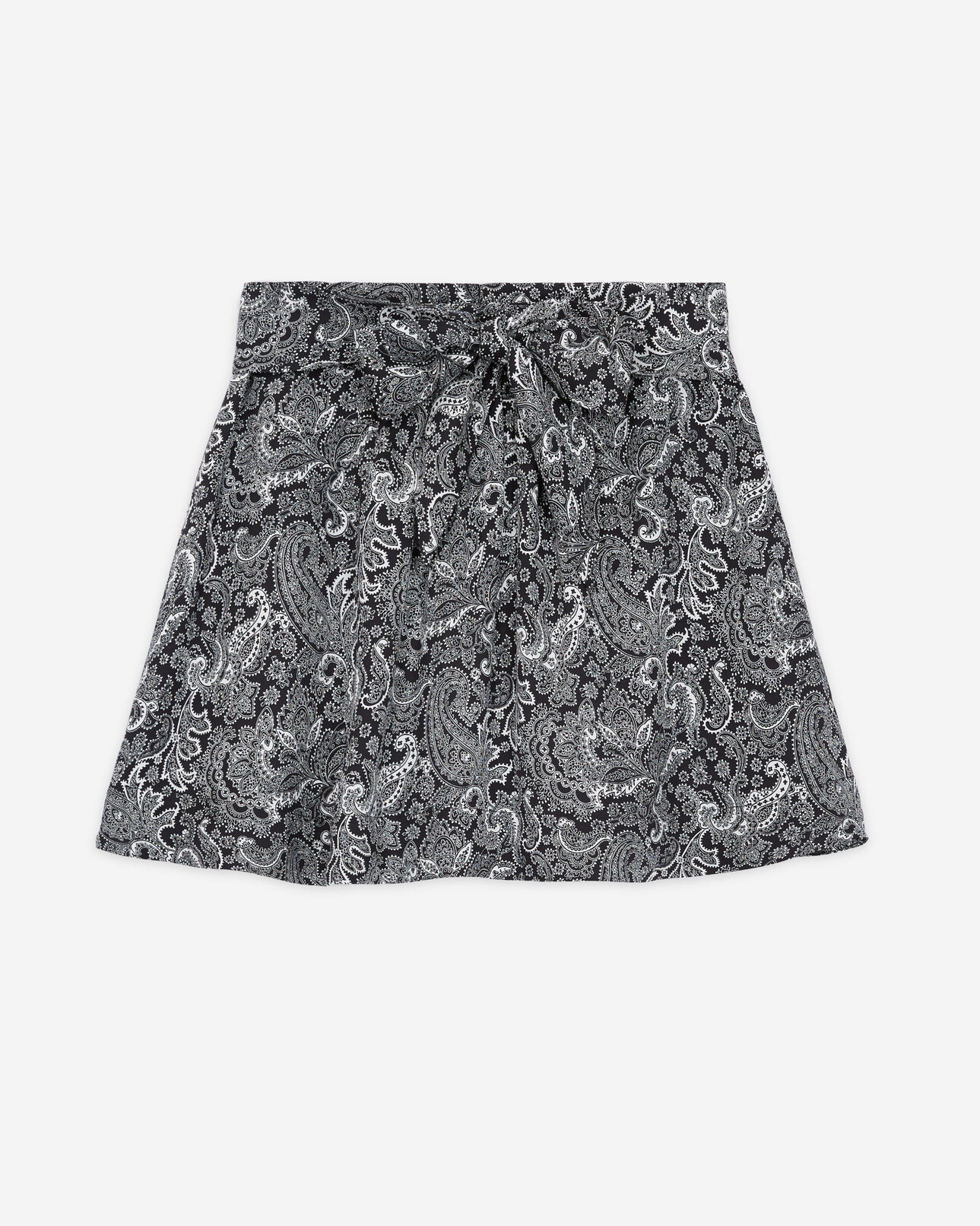 The Kooples DAMEN BLACK WHITE kurzer rock mit print