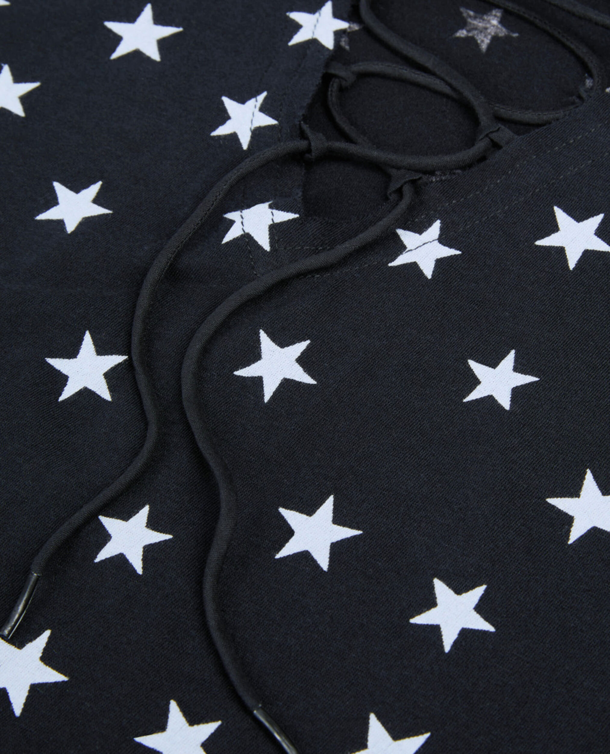 Schwarzes T-Shirt mit Sterne-Print, BLACK WASHED, hi-res image number null