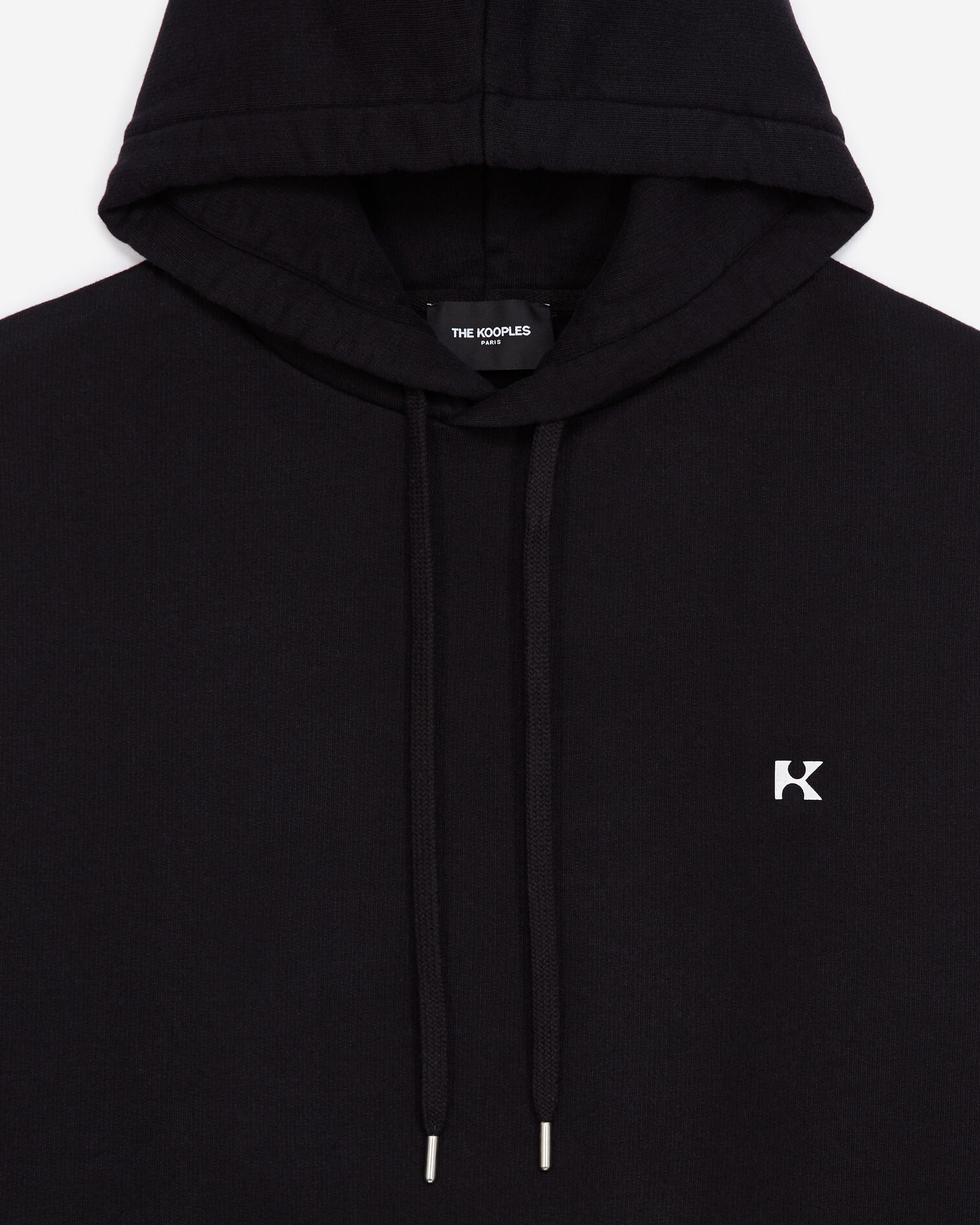 Sweat capuche noir imprimé eclipse dos, BLACK, hi-res image number null