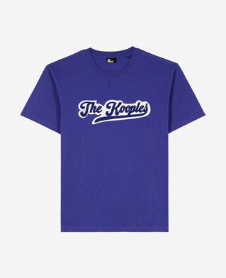 The Kooples MEN SPECTRUM BLUE t-shirt with blue patch