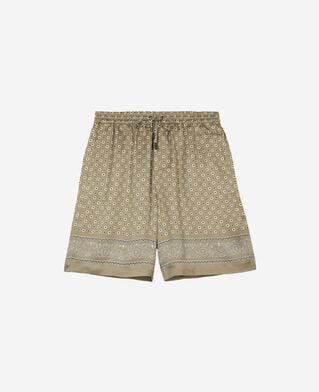 The Kooples HOMME FORET short imprim&eacute; bandana kaki