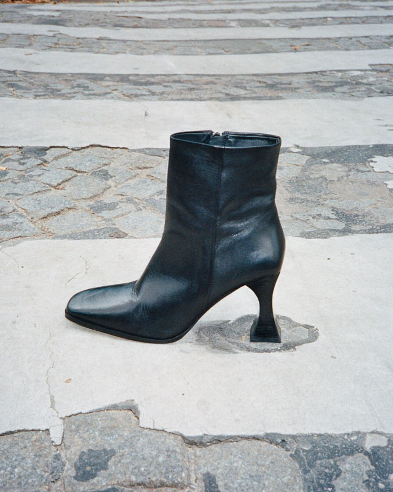 The Kooples FEMME BLACK bottines noires à talons cuir lisse
