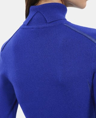 The Kooples WOMEN BLUE ELECTRIC electric blue cashmere sweater