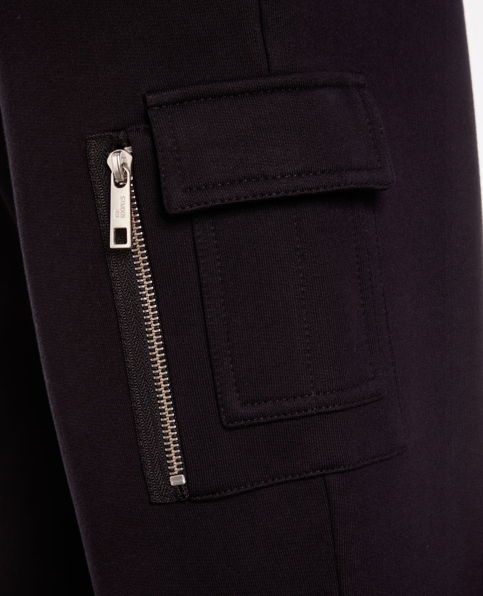Black tracksuit trousers, BLACK, hi-res image number null