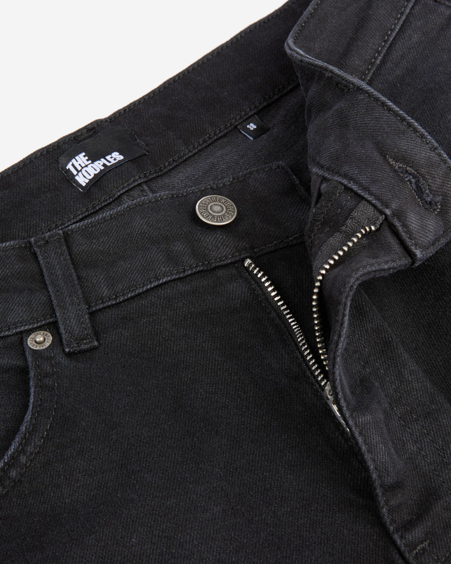 Black flare jeans, BLACK WASHED, hi-res image number null