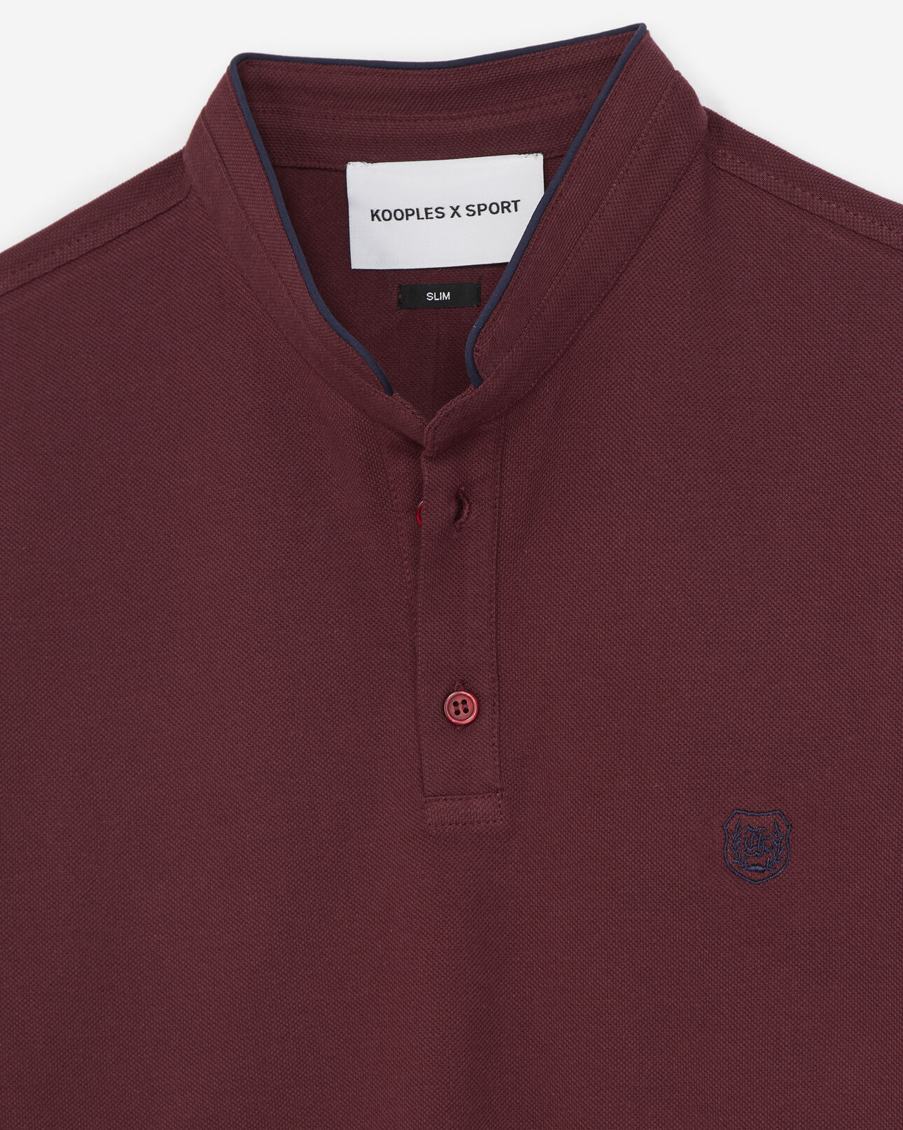 The Kooples MEN CHOCO TRUFFL / NIGHT BLUE short-sleeved polo shirt
