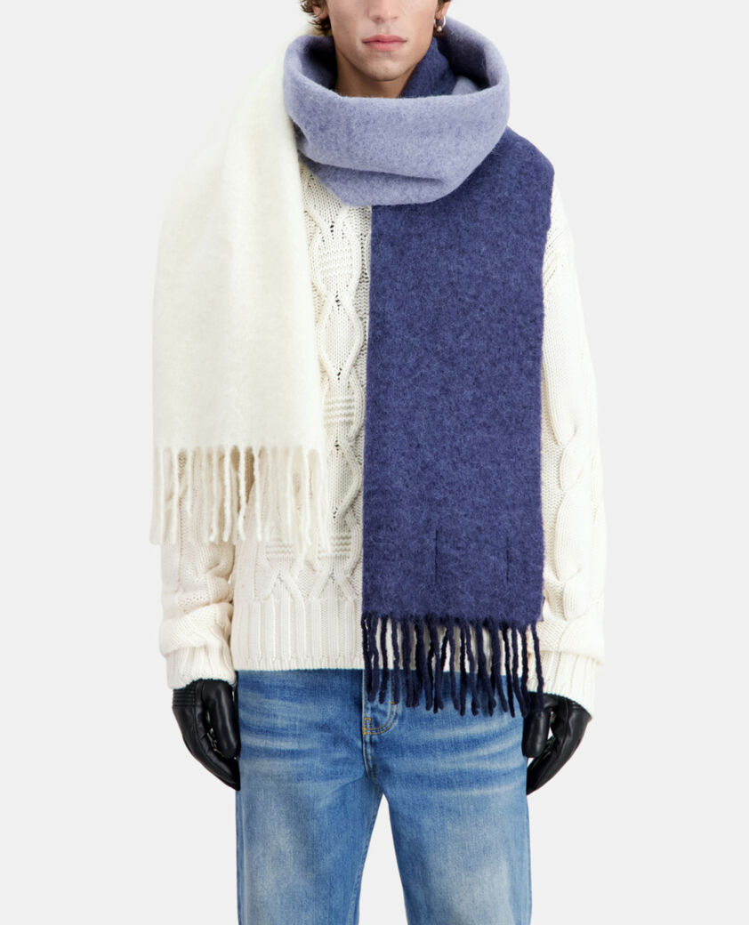 The Kooples HOMME ECRU pull écru en laine torsadée