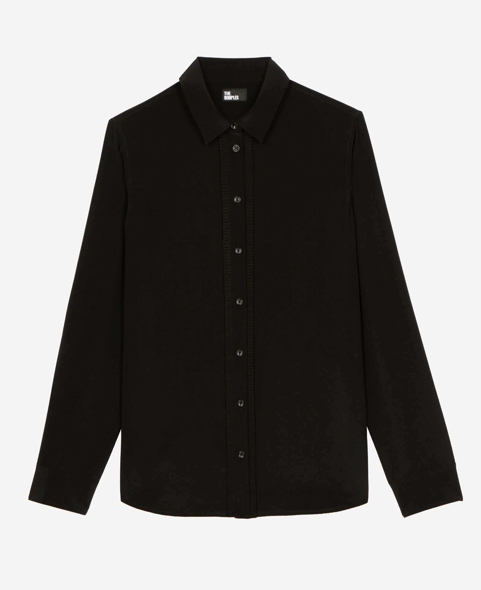 The Kooples FEMME BLACK chemise en soie noire