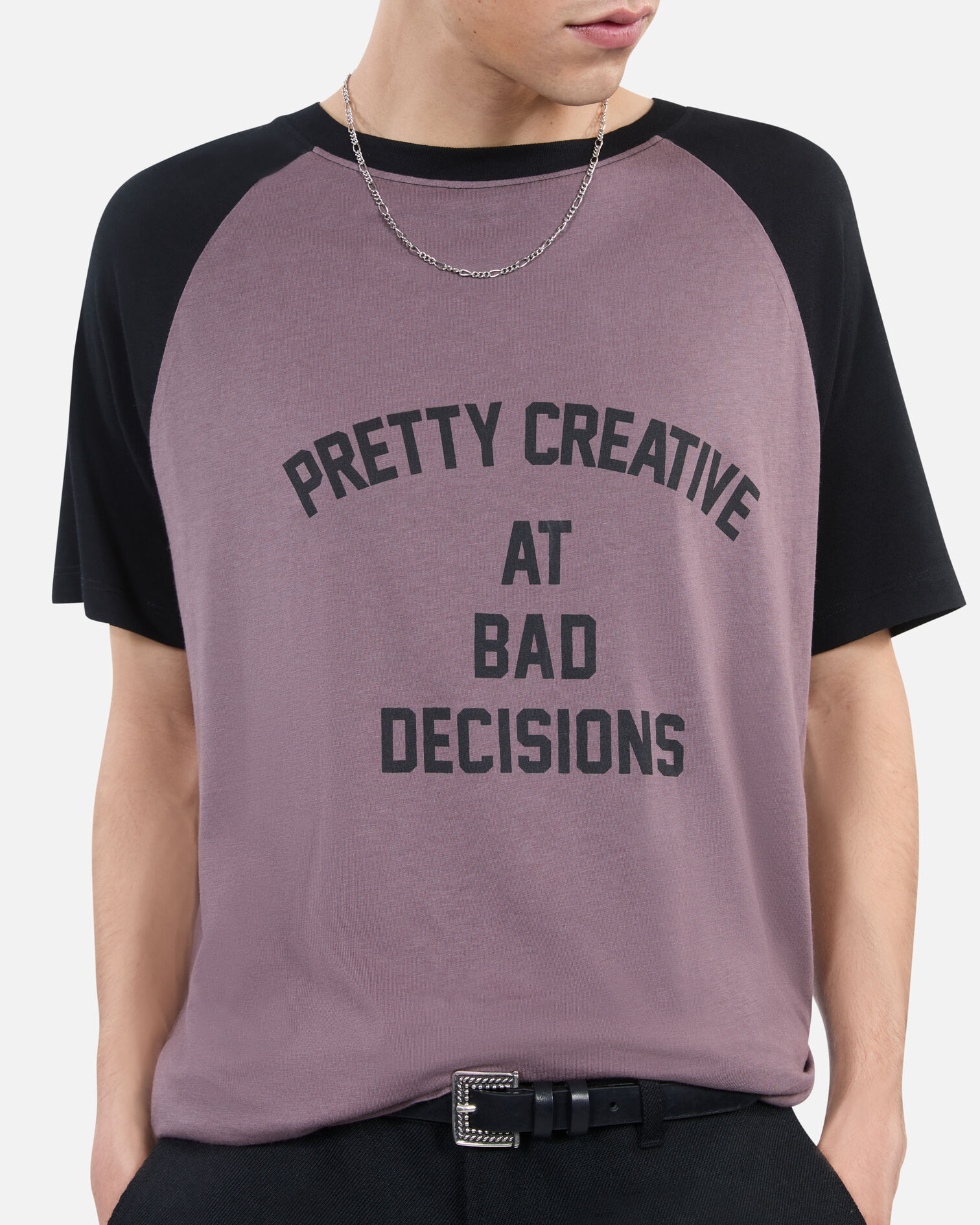 Brown screen printed t-shirt, BROWN, hi-res image number null