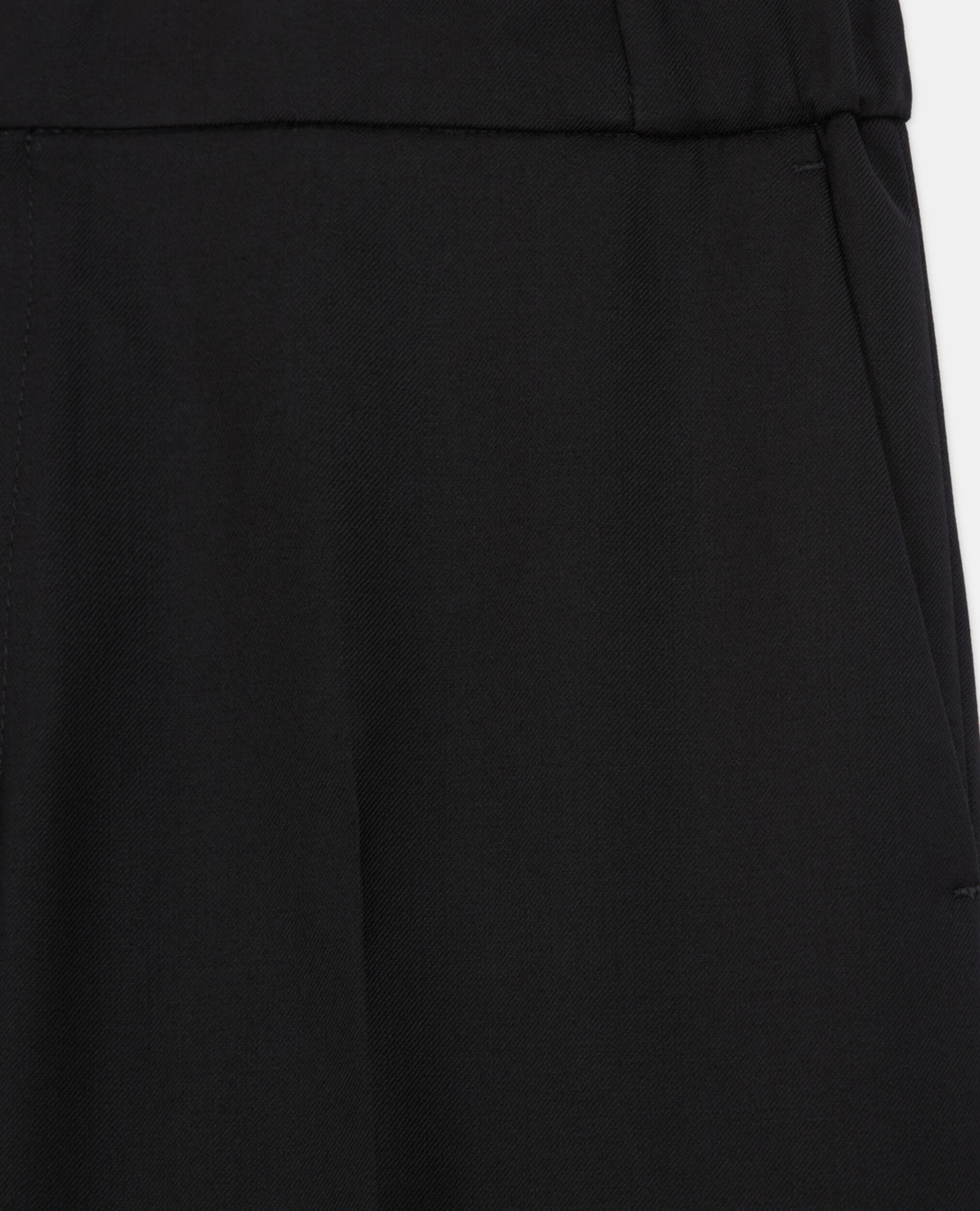 Pantalon en laine noir, BLACK, hi-res image number null