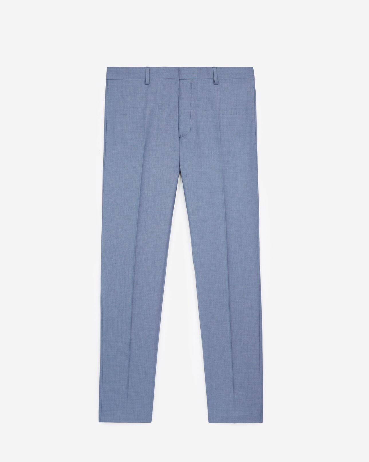 The Kooples MEN BLUE sky-blue wool slim-fit suit trousers