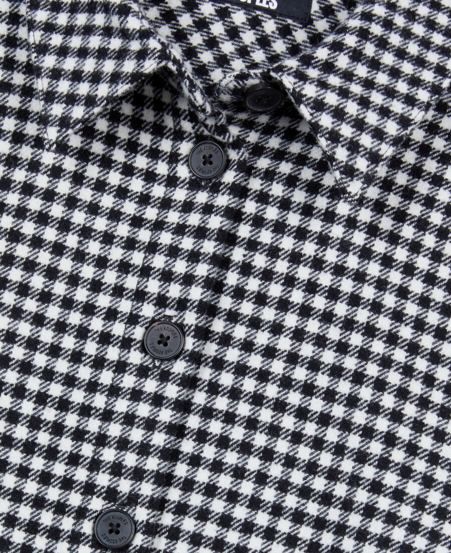 The Kooples MUJER BLACK WHITE camisa cuadros vichy