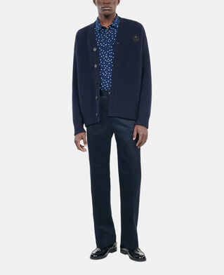 The Kooples H NAVY navy blue wool cardigan