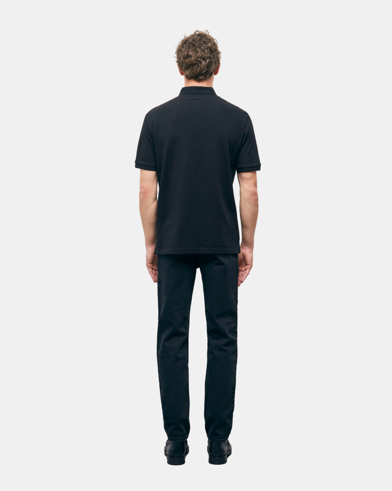 Black polo, BLACK, hi-res image number null