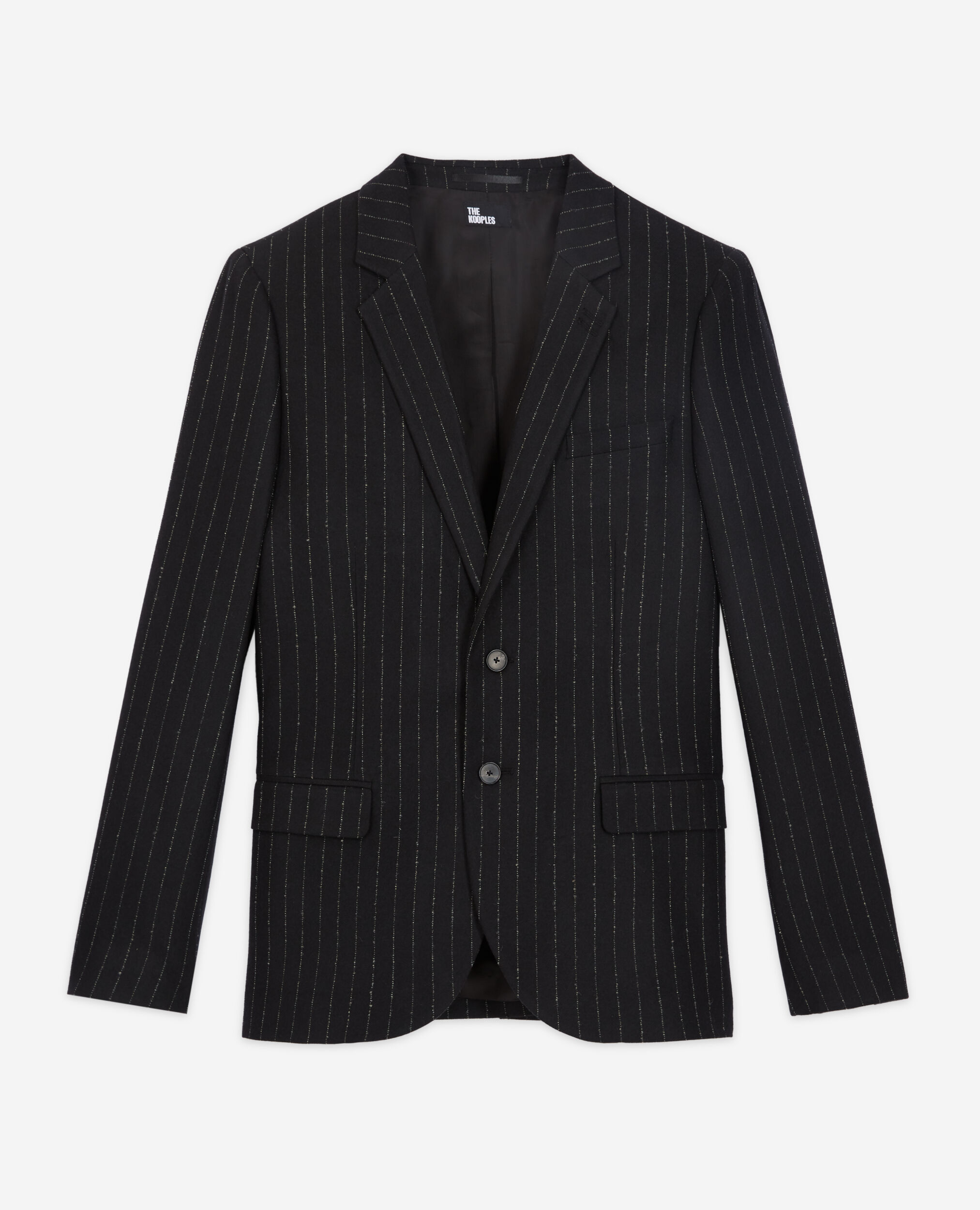 Striped suit jacket, BLACK WHITE, hi-res image number null