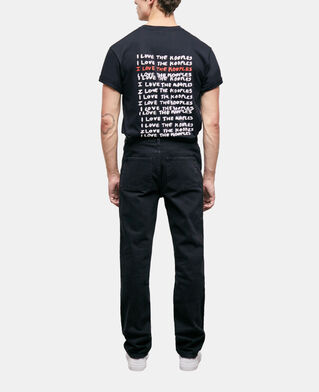 The Kooples HOMME BLACK WASHED jean droit noir
