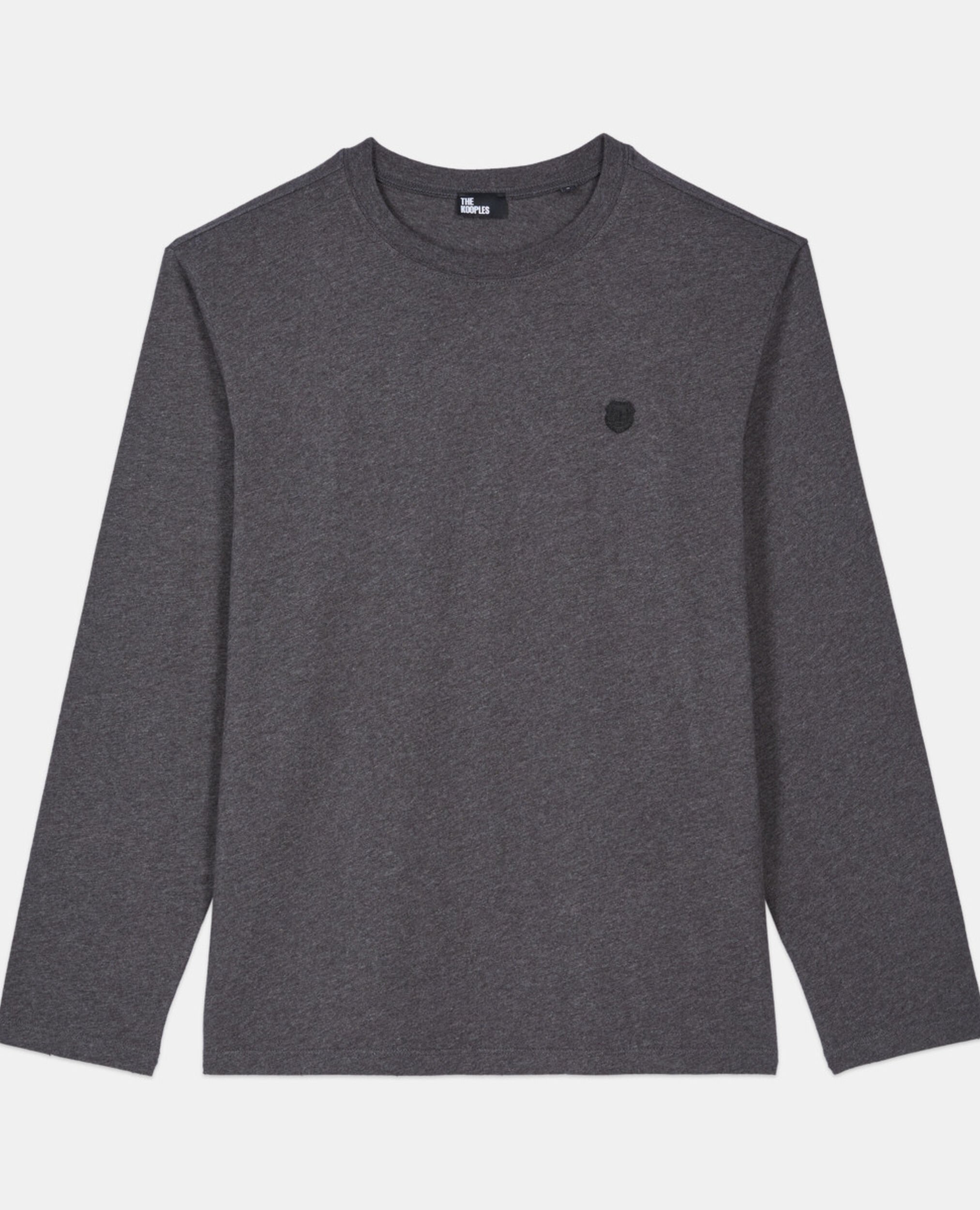 Langärmeliges, graues T-Shirt, ANTHRACITE MELANGE, hi-res image number null