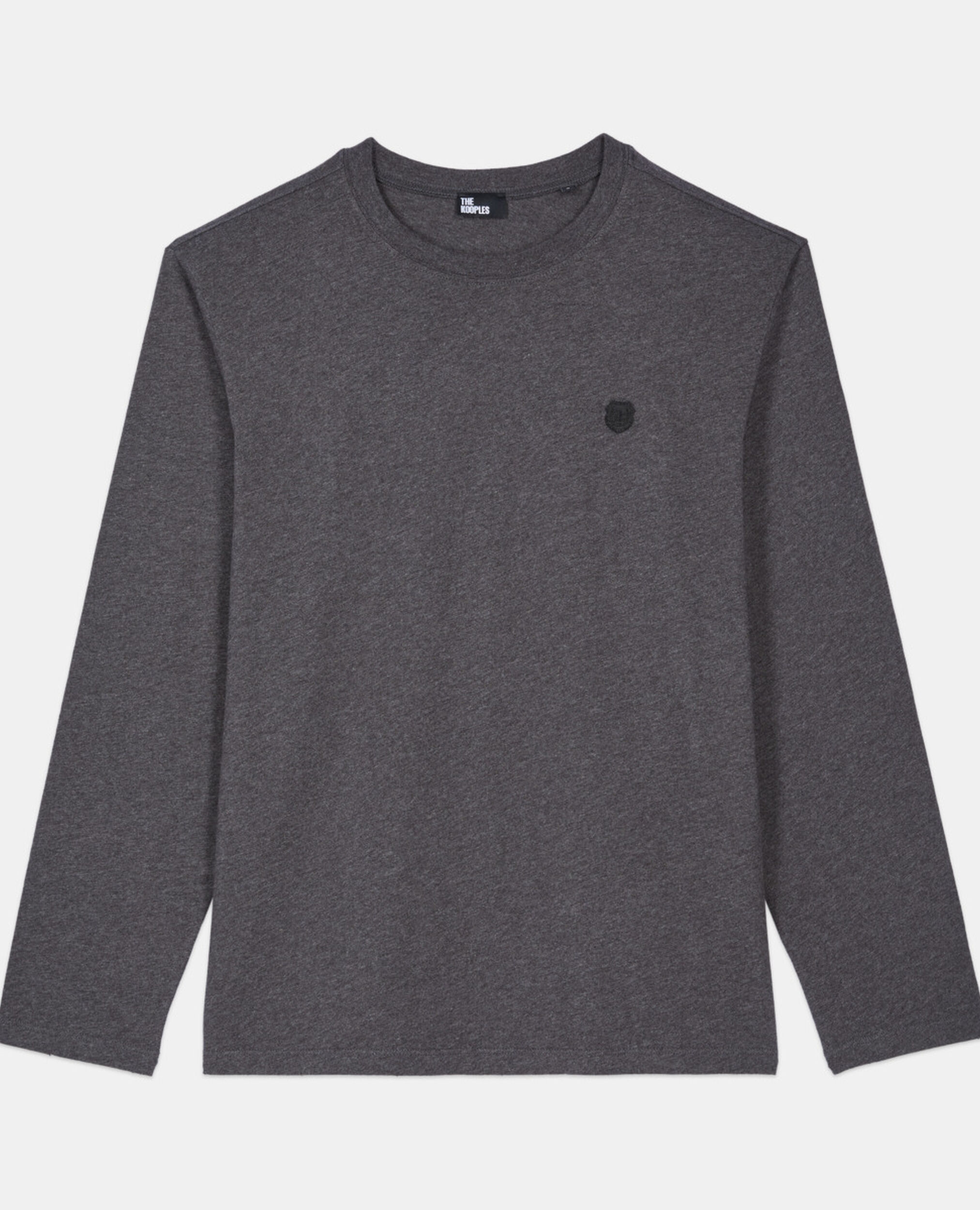Langärmeliges, graues T-Shirt, ANTHRACITE MELANGE, hi-res image number null