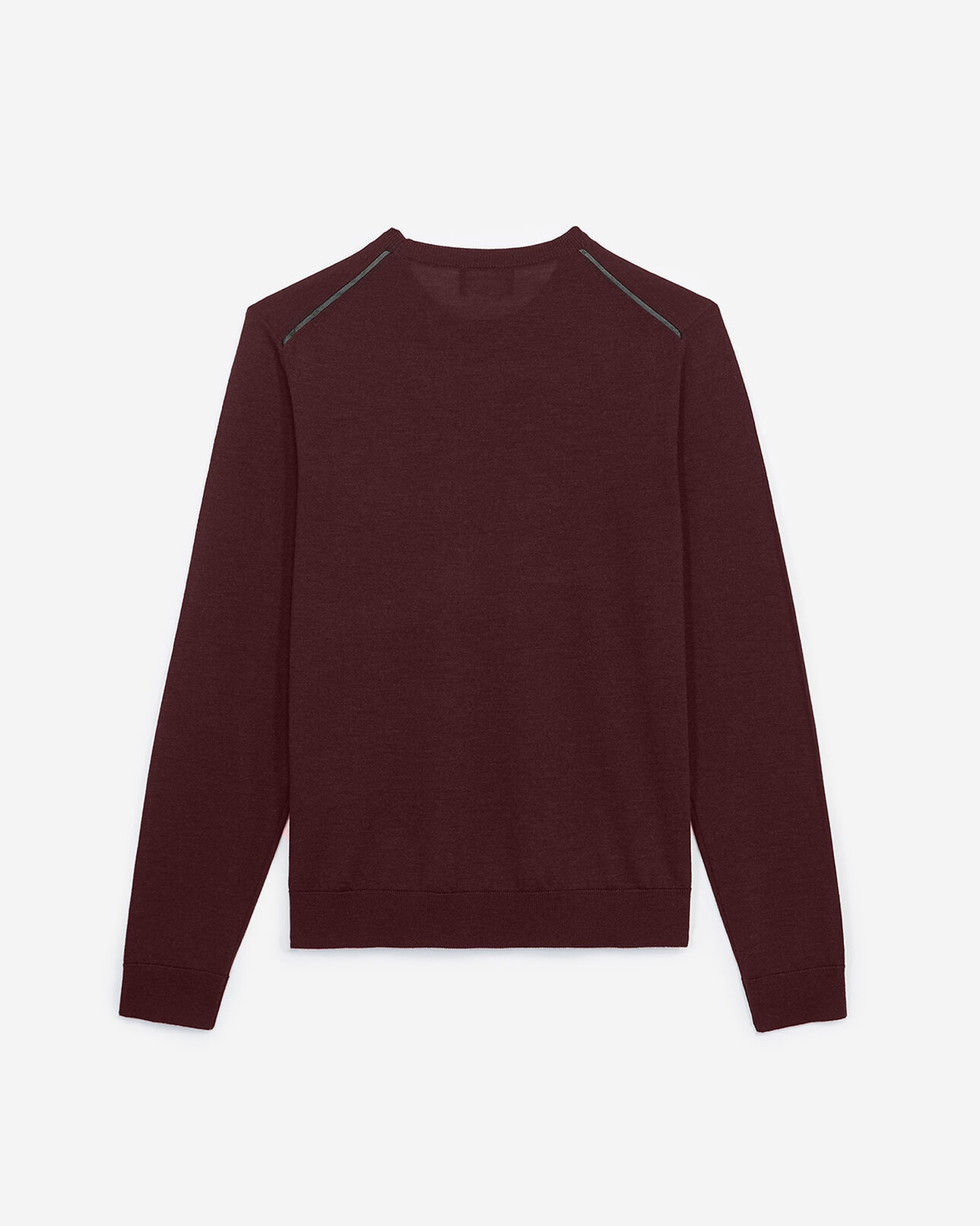 The Kooples MEN BURGUNDY burgundy slim-fit wool - cashmere sweater