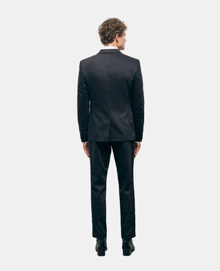 The Kooples H BLACK black wool tuxedo jacket