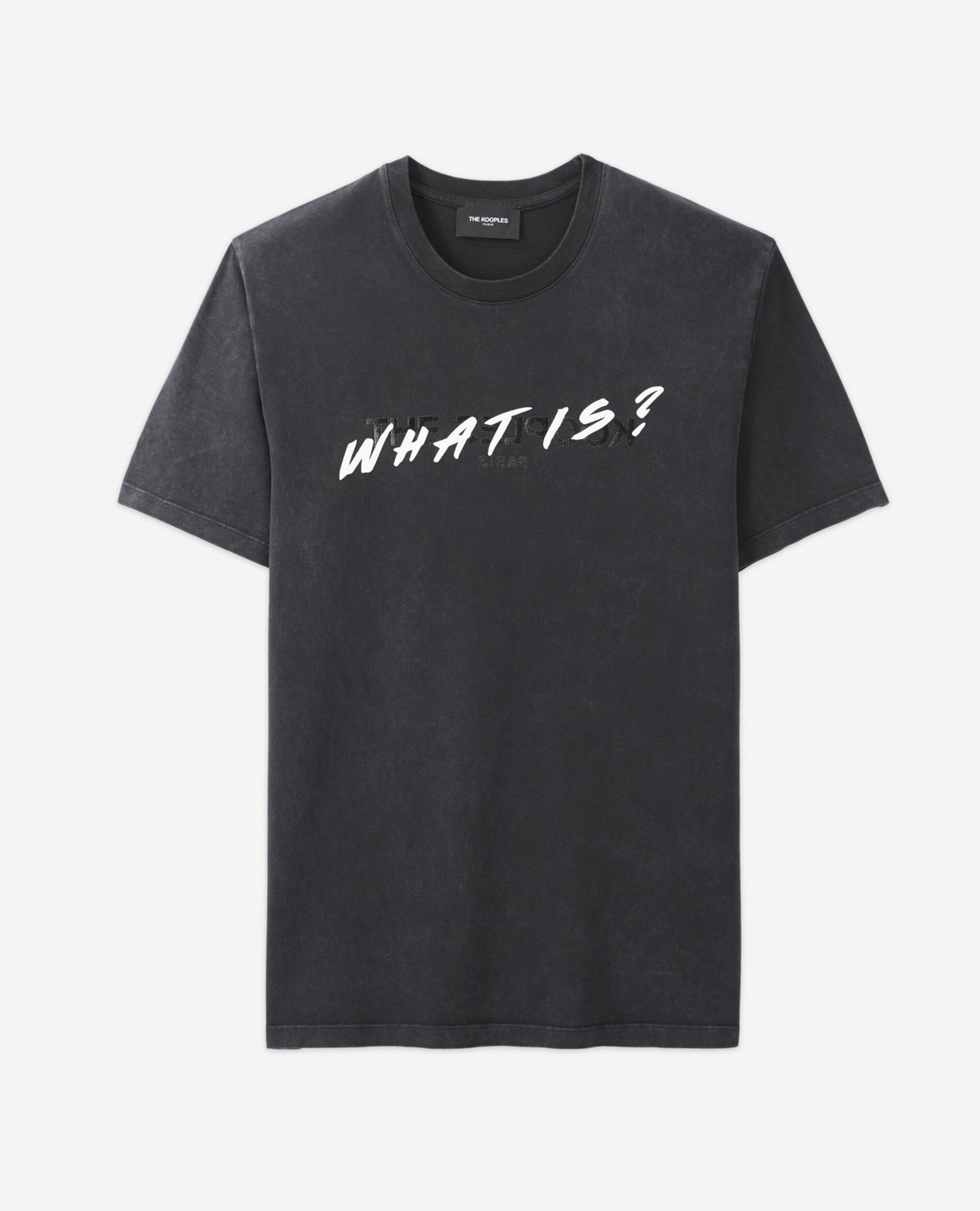 T-Shirt WHAT IS, BLACK WASHED, hi-res image number null