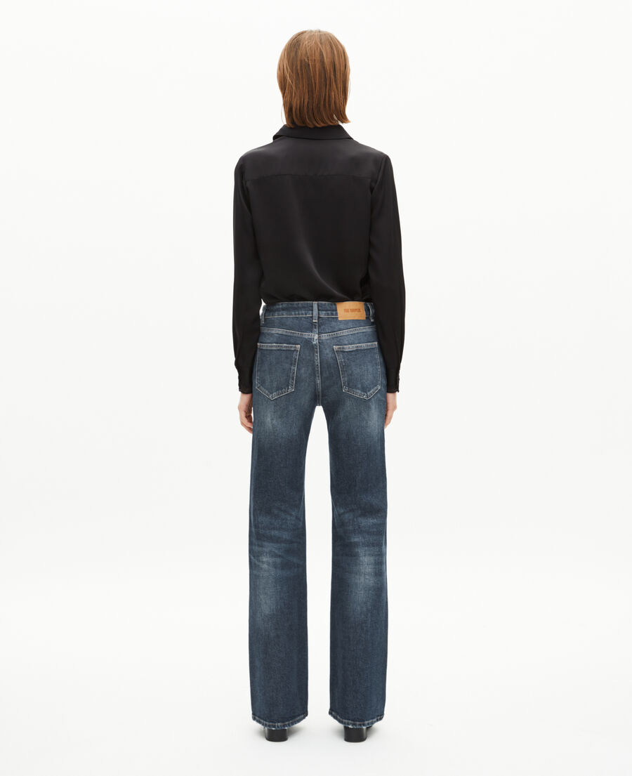The Kooples WOMEN BLUE ELECTRIC blue wide-leg jeans