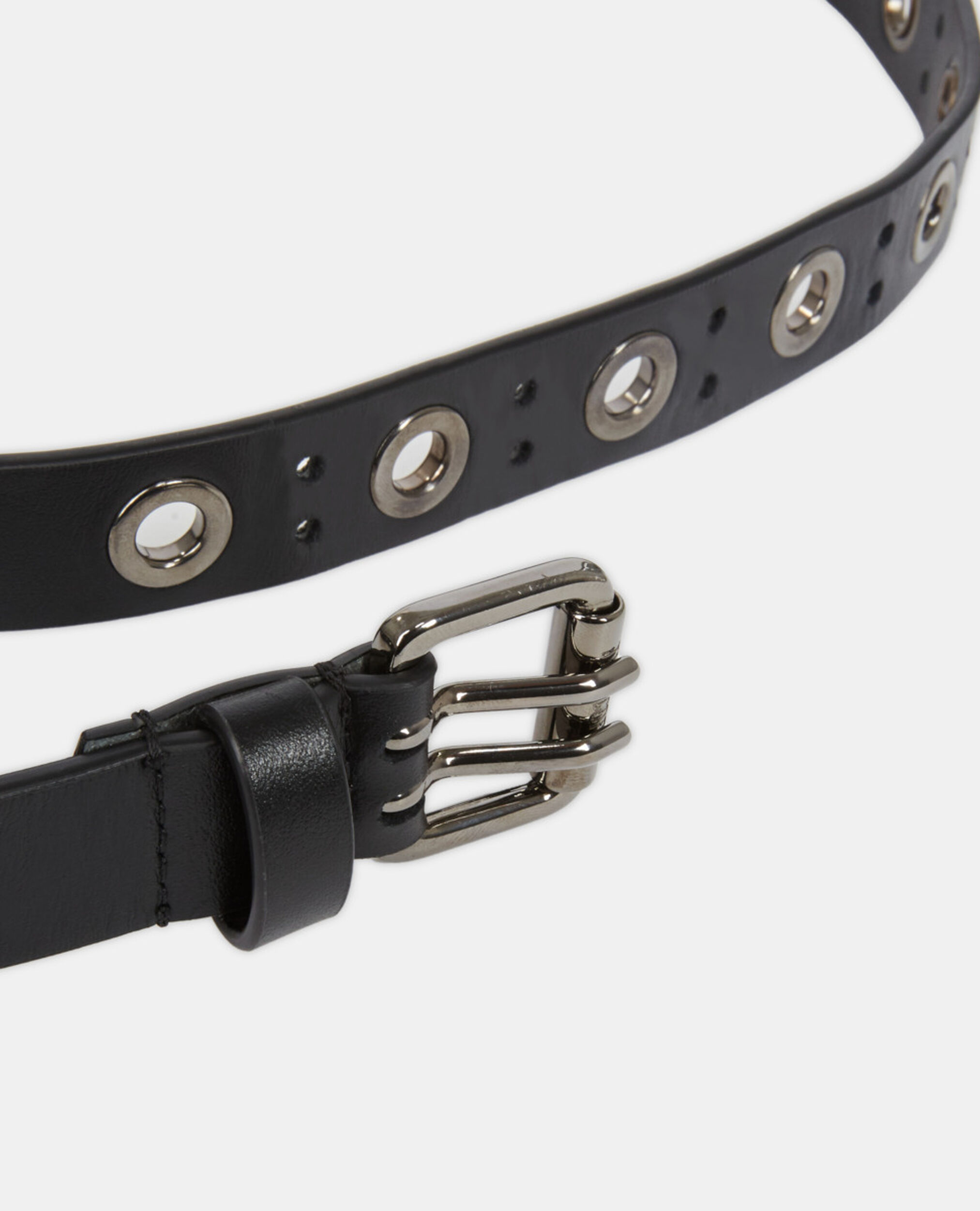 Schwarzer Ledergürtel, BLACK, hi-res image number null