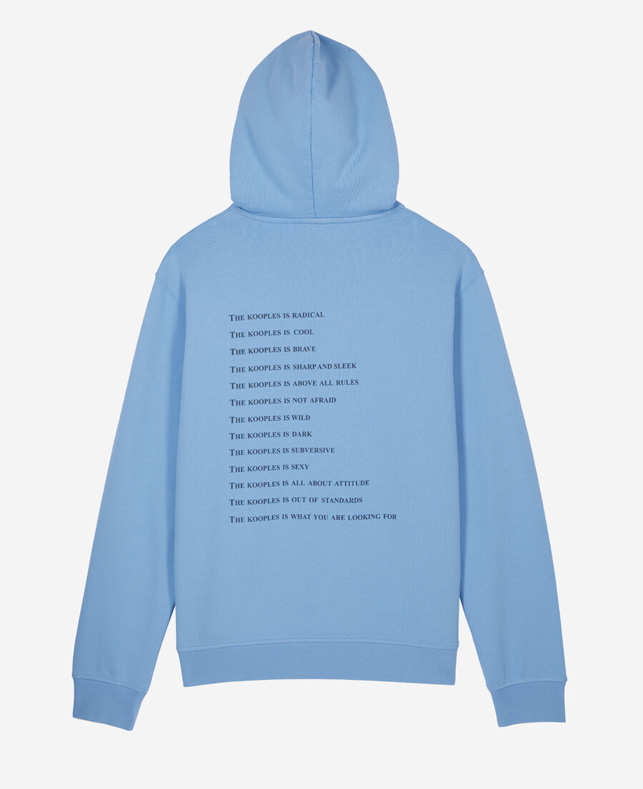 The Kooples H STEEL BLUE blue what is hoodie