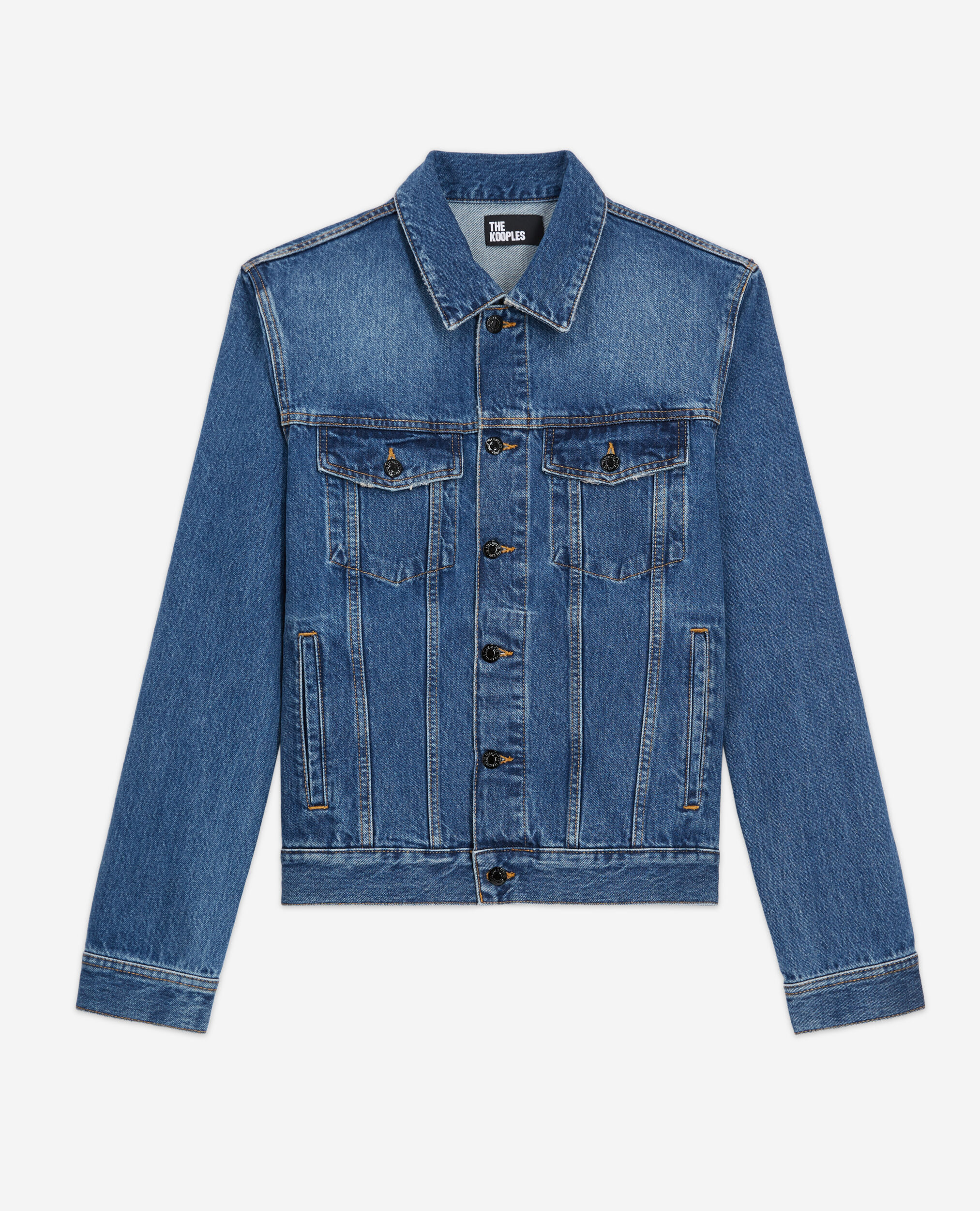 Blouson en jean bleu The Kooples